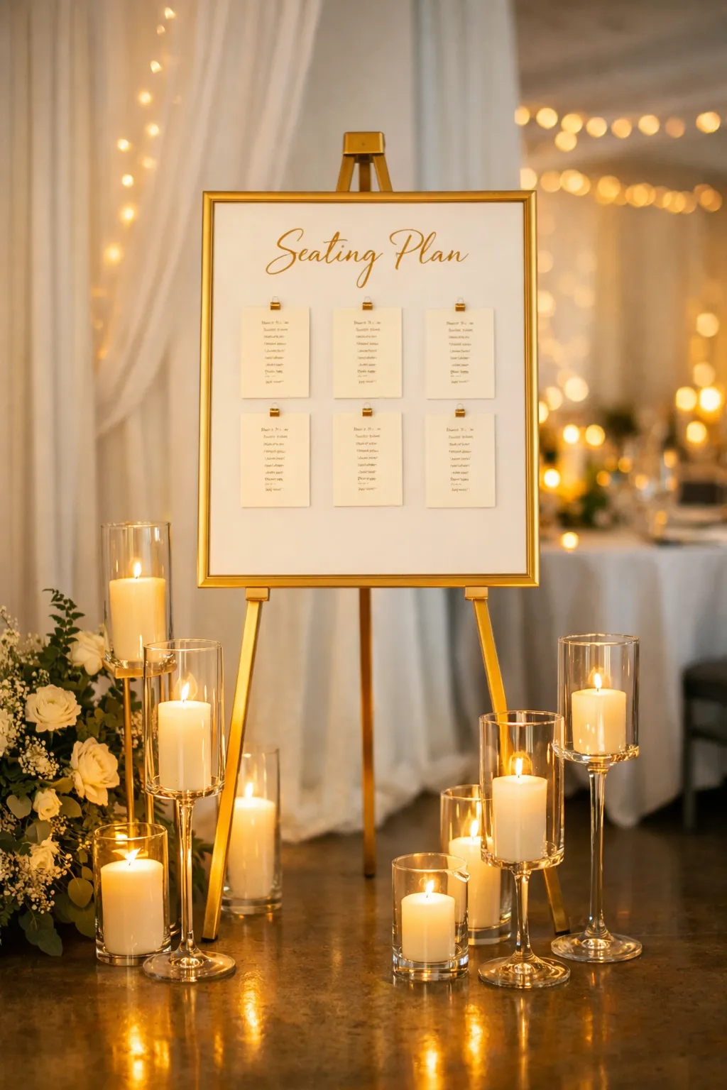 Slika ponudbe: Vodenje gostov: SedeÅ¾ni red + SveÄniki