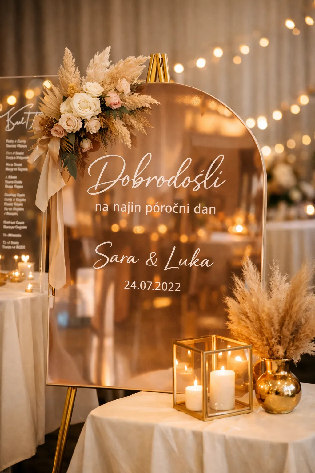 Uplight colors for a brand event